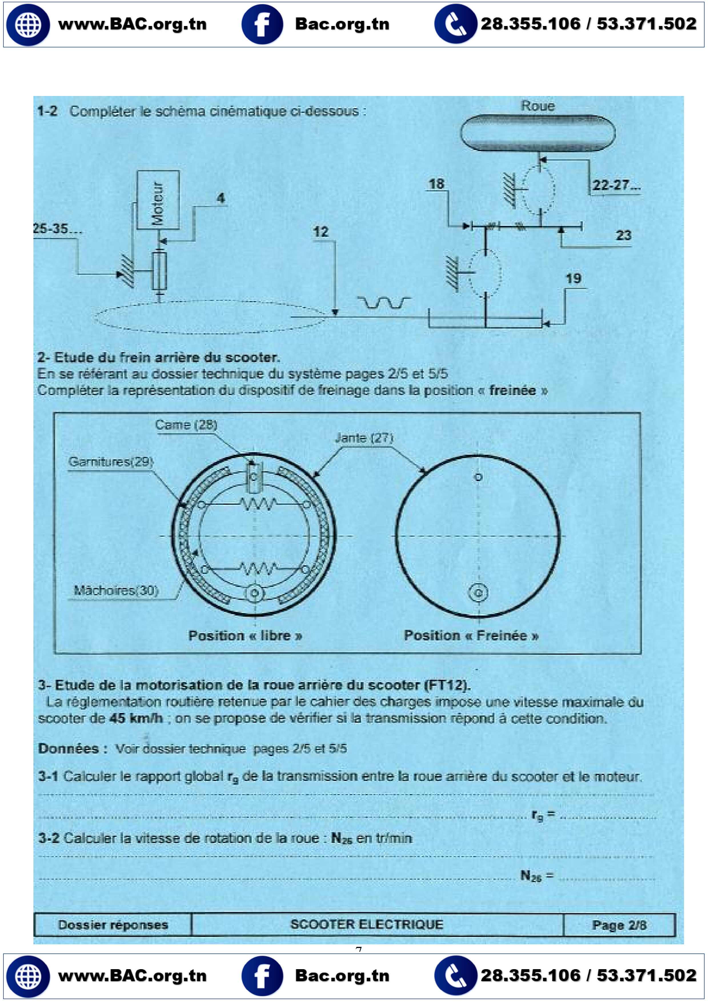 Examens Baccalauréat Avec Corrections - Technique - Bac Technique 2026 - 2010-2025 – Image 8